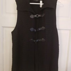 Black sweater vest